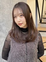 ミリ(mm) レイヤーカット オリーブベージュ カラー 韓国 髪質改善 仙台