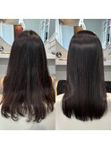 縮毛矯正で朝も楽ちんストレート