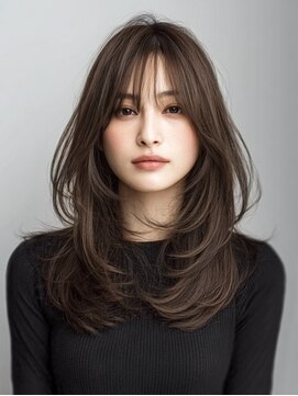 ダル 渋谷/表参道(DAL.) ハッシュカットミディアムレイヤーシャギー韓国ヘア