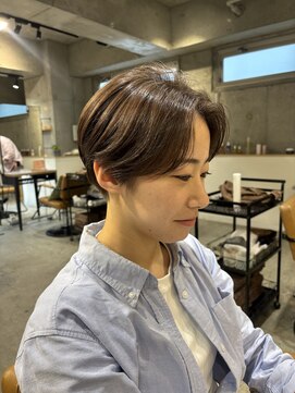 ラボヌールヘアーパルフェ 大宮西口店(La Bonheur hair parfait) ハンサムショート× ナチュラルブラウン ☆松梨☆