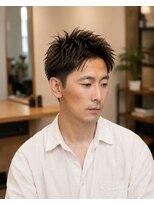 ラシェル パル ノエル(Laciel par Noel) メンズビジネスリクルート毛流れショートアップバング