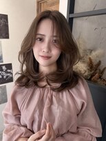 エトワ 中央店(etoi)&nbsp;大分ハッシュカット胸上鎖骨下ミディアムレイヤースタイルかるめ
