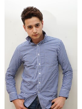 メリケンバーバーショップ コウベ(MERICAN BARBERSHOP KOBE) グランジ刈り上げツーブロックスパイキーショートイメチェン@18