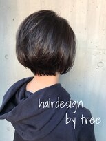 美容室 ツリー(Tree)&nbsp;ノンブローでおさまる大人ボブ 『Tree hairsalon 』本厚木