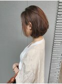 【loty川原一高】自然な丸いフォルムのショートボブ