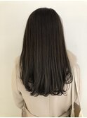 ナチュラルグレージュ×ワンカールロング