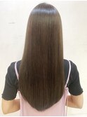 ロングヘア/髪質改善/ベージュカラー