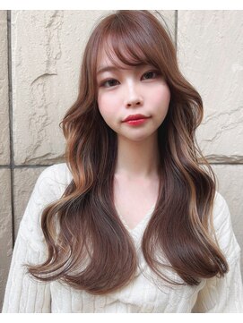 ロンド ロビン 栄(Lond robin) 【Lond robin】河野まい　韓国風/くびれヘア/メルティカラー