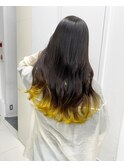 【ALIVE吉祥寺】イエローグラデーションカラー