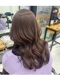 デジタルパーマミルクティーブラウンカラー髪質改善韓国ヘア