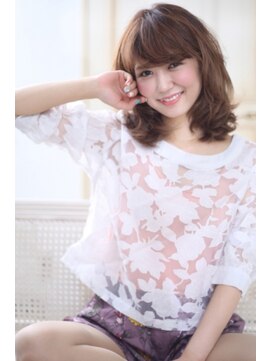 リーフ 御門台店(LeaF) くせ毛風ミディ