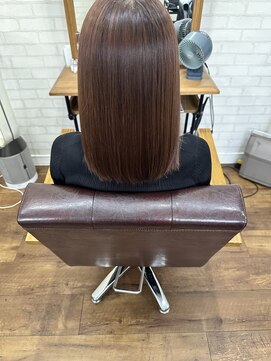 ライフ 四条畷店(Lyfe) レイヤーカット_グレージュカラーシルキーベージュ_246