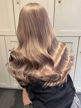 ベレーザ 渋谷(BELEZA) 5857グレーベージュシルキーベージュ艶髪オンブレレイヤーロング