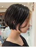 ショートボブ×フェイスフレーミング