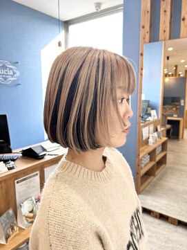 ヘアアンドメイク ルシア 奈良店(hair & make Lucia) デザインカラー