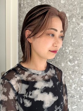 サンク 原宿 表参道(cinq) インナーカラーイヤリングカラーハイライトローライトブリーチ