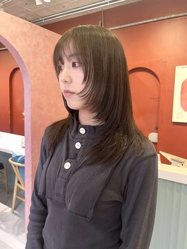 ローレンジウ(LOREN JU) 透明感髪質改善ベージュダブルカラーミルクティーグレージュ