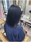 ブルーブラックイメチェン美髪ブルーシルバー所沢