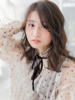 モッズヘア 上尾西口店(mod's hair)&nbsp;オリーブグレージュ小顔ウルフレイヤーロングc6あ20代30代40代