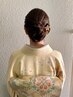 【訪問着 留袖 着付け＋ヘアセット】＊土日祝＊７：００～７：４５ ＊  ￥9350