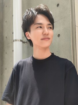 クウキ (kuuki) メンズカット 韓国マッシュ ニュアンスパーマ メンズ ウルフ