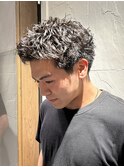 ピンパーマ無造作スパイキーショート/フェザーパーマ河原町三条
