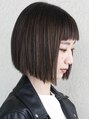 アンバー(Amber) 前髪短めのおしゃれな切りぱなしボブ〔茨木/縮毛矯正/髪質改善〕