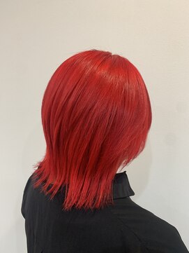 ルルバイアズール 草加店(LULU by azule) ダブルカラー，レッド，ツヤカラー【草加】