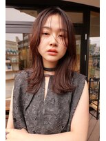 クラン バイ ヘッドライト 青葉台店(clan by HEADLIGHT) ミディアム外はね/秋髪/アプリコット