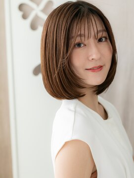 カバーヘアアンドスパ ブリス 浦和(COVER HAIR&SPA bliss) 美髪ワンカール前下がり小顔ボブレイヤーカットY浦和30代40代