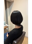 ショートウルフ　顔まわりレイヤー