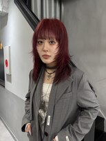 レベッカ(REBECCＡ by CURACION)&nbsp;カシスレッド　レイヤーカット
