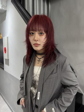 レベッカ(REBECCA by CURACION) カシスレッド レイヤーカット