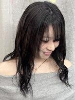 シベルバレー 横浜(sibell) ロングレイヤーカット顔周りレイヤーウルフハッシュカット韓国