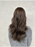 レイヤーカット×透明感ブラウン