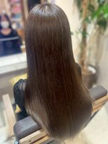 ヘアリゾート粋 ティガ 池袋店(tiga)&nbsp;透明感カラー/ココアブラウン/ストレートヘア