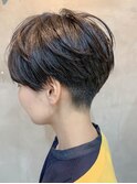 short(刈り上げ、ミニマム、マッシュショート、黒髪)