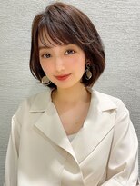 アフロート エル 錦糸町(AFLOAT L) 伸ばしかけボブはワンカールが◎ココアブラウン