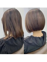 ロンプ(romp)&nbsp;伸びきったボブを美ボブに 【romp恵比寿】【Satoru】