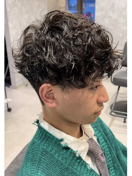 アビー(ABEY) 波巻きスパイラルパーマ無造作マッシュ