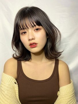 ノアエクレ 銀座(noah ecle) 『noah ecle仲村』韓国風ニュアンスカラーくびれ外ハネボブ♪