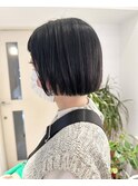 【神山美来】フェミニンボブ/切りっぱなしボブ/艶感地毛風カラー