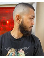 メリケンバーバーショップ トーキョー(MERICAN BARBERSHOP TYO)&nbsp;MEN'SHAIR束感ショート波巻きハイライトマッシュ70