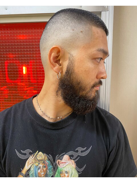 MEN'SHAIR束感ショート波巻きハイライトマッシュ70