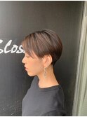 20代30代40代小顔ハンサムショートアッシュ
