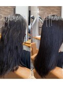 髪質改善ストレート
