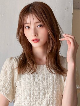 アグ ヘアー デン 新潟江南区店(Agu hair den) 《Agu hair》エアリーくびれミディ×numberA.アクアバームセラム