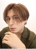 ニュアンスパーマセンターパート韓国ヘア韓流ヘアメンズパーマ