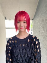 アルカナ 明治神宮前原宿(ARCANA)&nbsp;レッドカラー/顔まわりレイヤー/ハイトーン/ブリーチ