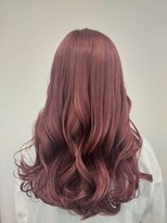 ルシードスタイル リコット レディース(LUCIDO STYLE Ricotto Lady's)&nbsp;ブリーチ＆ダブルカラーピンクラベンダー/ゆるふわ巻きロング